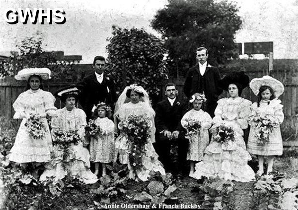 30-836 1905 wedding of Annie Oldershaw and Francis Buckby who were living at 31 Irlam St in 1911