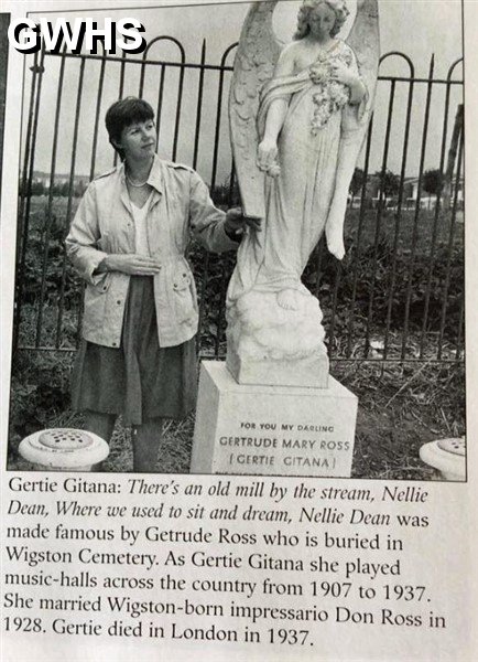33-812 Grave Stone of Gertrude Ross Wigston Cemetery