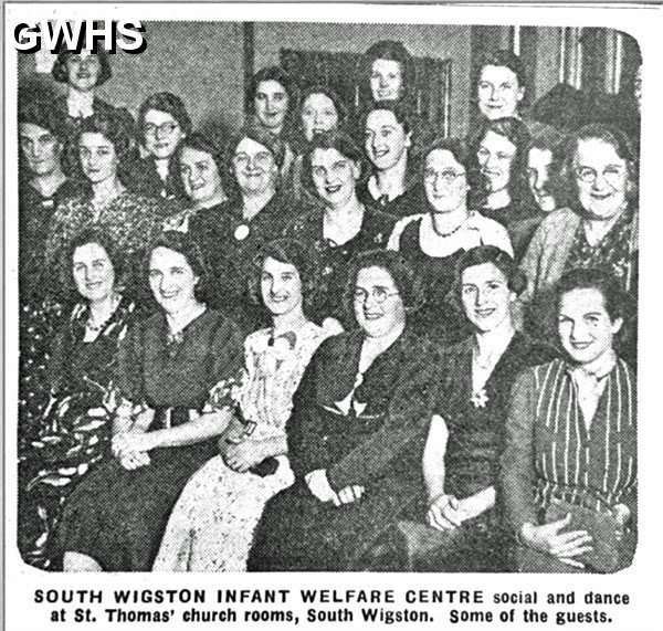 34-017 Guests at South Wigston Infant Welfare Centre dance, 1938