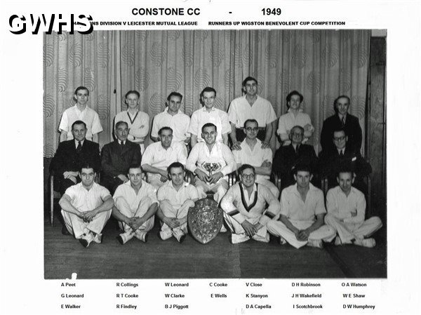 34-128 Constones South Wigston Cricket team in 1949