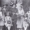 26-428 South Wigston children depicting a wedding party circa 1915