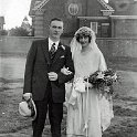 34-745 Lionel Blakesley & Elsie Noble Wedding at The Wesleyan Methodist Church, Blaby Road, South Wigston 1922