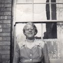 34-829 Elsie Oldershaw in back garden of 31 Albion Street South Wigston 1940's