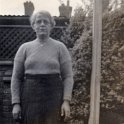 34-830 Elsie Oldershaw in back garden of 31 Albion Street South Wigston 1950's