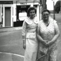 35-886 Mrs Thacker and her daughter Mary on corner of Garden Street South Wigston
