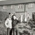 39-514 Richard and Robert Smith  back garden at 105 Kirkdale Road South Wigston 1961