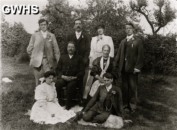 25-001 George Charles Russell seated at family wedding c 1902