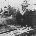 22-082a Wigston Foundry Worker at the Foundry in Canal Street South Wigston circa 1903