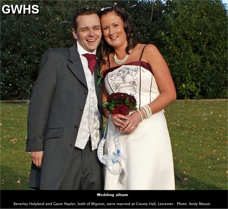 15-103 Beverley Holyland and Gavin Naylor both of Wigston married at County Hall Leicester Dec 2009