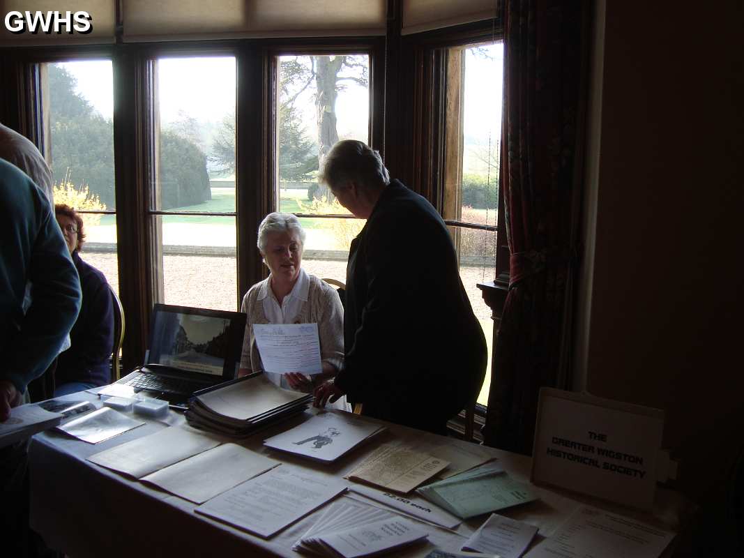 23-669 Beaumanor Hall History Fair showing the GWHS table in May 2013