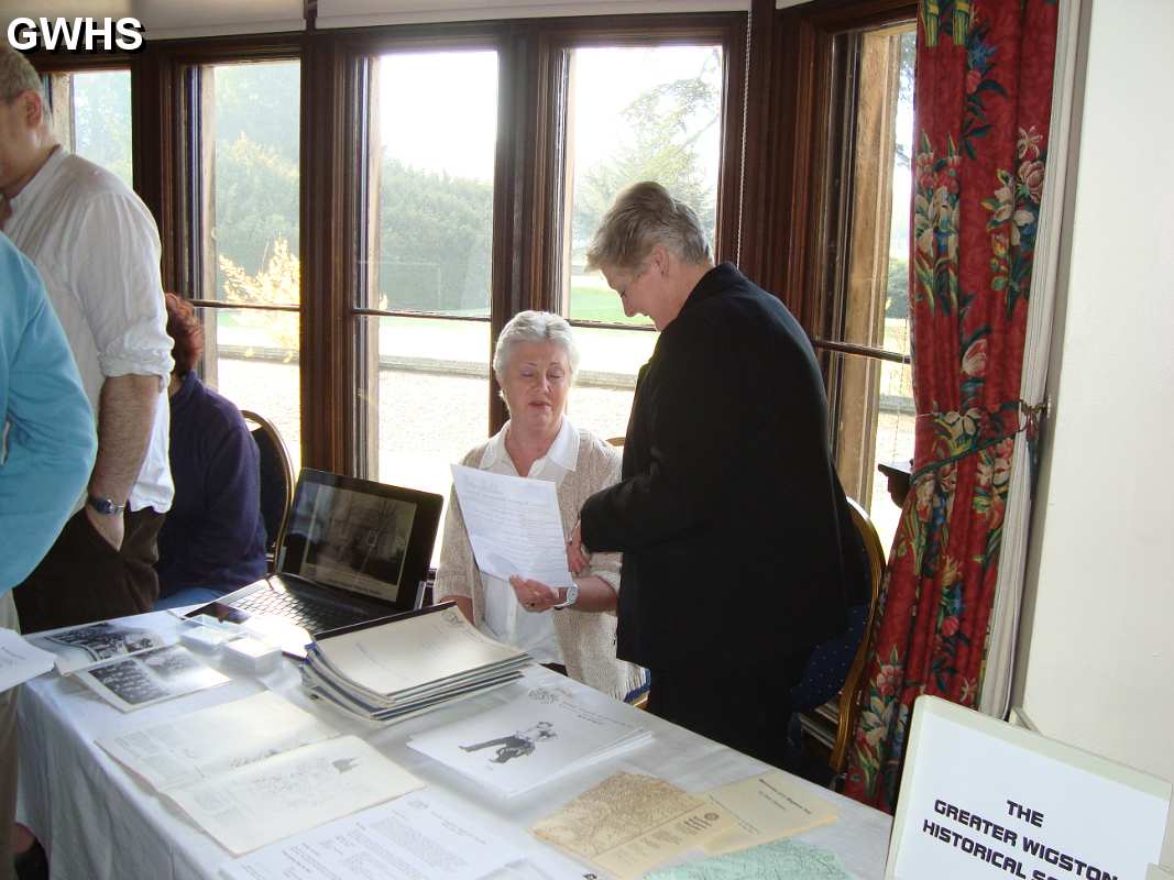 23-670 Beaumanor Hall History Fair showing the GWHS table in May 2013