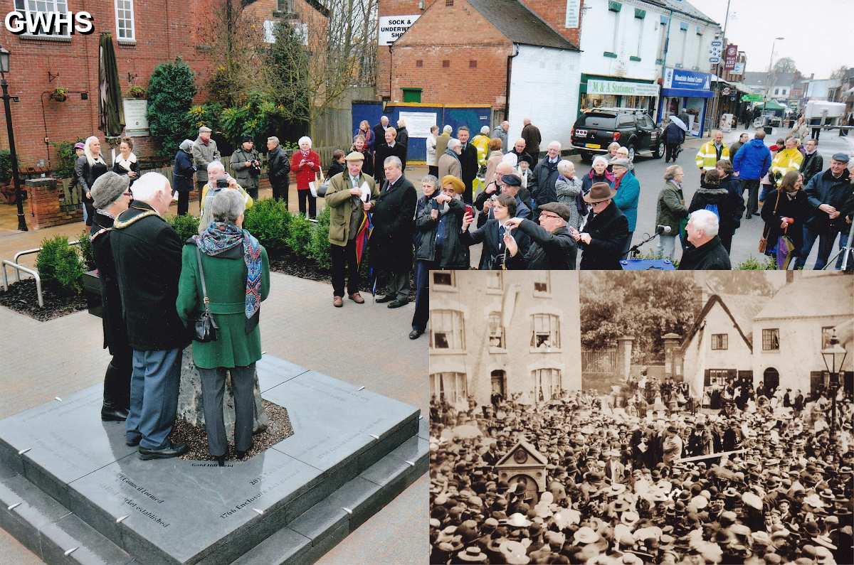 26-280 Bulletin picture of Bell Street inaugeration of the Queen Vistoria memorial park 2014 and original picture
