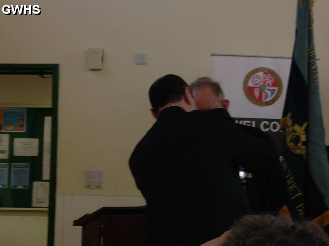 30-810 Kenneth Arthur Grain being presented with the Legion d'Honneur 8 December 2016 Freer Centre Wigston Magna