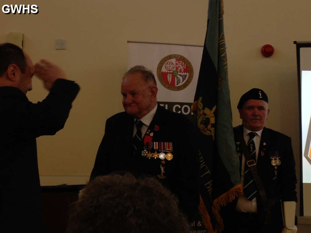 30-811 Kenneth Arthur Grain being presented with the Legion d'Honneur 8 December 2016 Freer Centre Wigston Magna