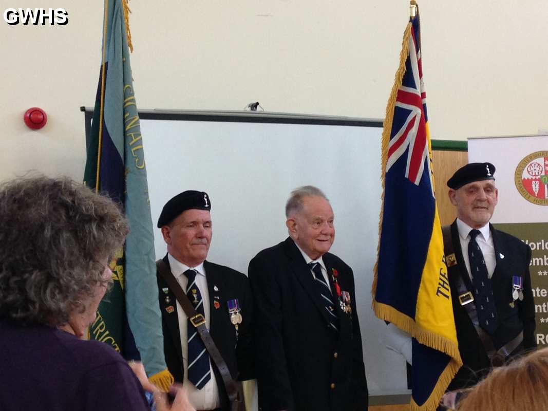 30-817 Kenneth Arthur Grain being presented with the Legion d'Honneur 8 December 2016 Freer Centre Wigston Magna