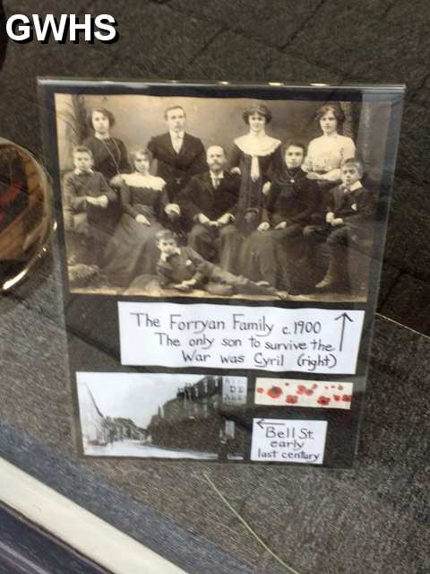34-318 The Forryan brother born Wigston died WWI display at AGE UK Bell Street 11-11-2018