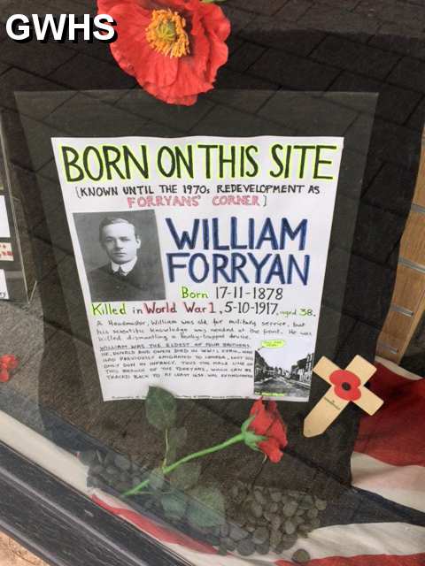 34-319 The Forryan brother born Wigston died WWI display at AGE UK Bell Street 11-11-2018