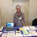 30-180 Exhibition table at Grace Road Leicester with Linda Forryan