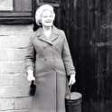34-082 Bess a WWII landgirl taken outside the Wigston Fold Museum
