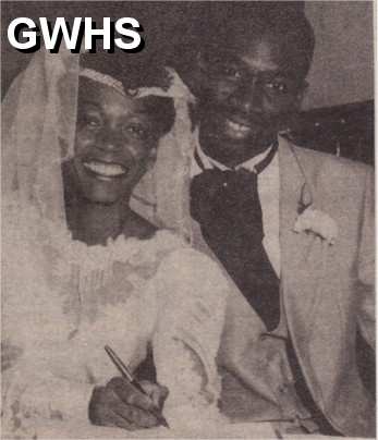 19-097 Wedding of Sandra Wright of Grange Road Wigston to Denis Phillips of Leicester 1989
