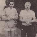 22-589 Alan Gupwell and Tom Evans training for a Marathon 1990