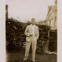 23-617 Douglas Hart in the garden of the Queen's Head, possibly late 1930's-early 40's