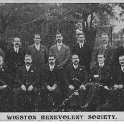 23-694 Great Wigston Benevolent Society Christmas Greeting Card sent out by W Measures Hon Sec