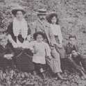 23-740 Ernest Elizabeth Broughton and Children c 1900 in Wigston Magna