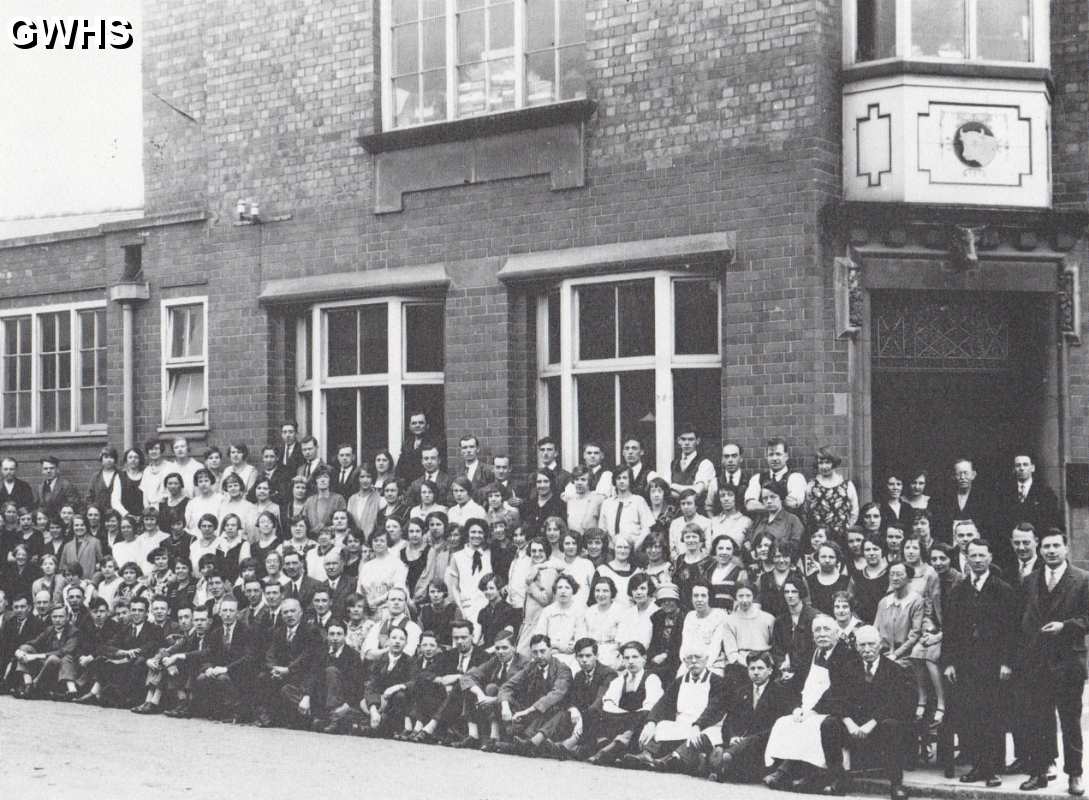 30-398 Staff and Employees at Broughton's Hosiery Bull Head Street Wigston Magna 1928