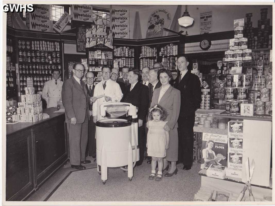 30-465 Launch of new Washing machine at Co-operative store in Wigston in early 1950's
