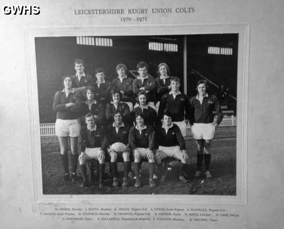 31-103 Leicestershire Rugby Union Colts 1970-1 3 Wigston Lads