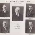 30-359 Post Card showing Directors of W Holmes & Son Newton Lane Wigston Magna