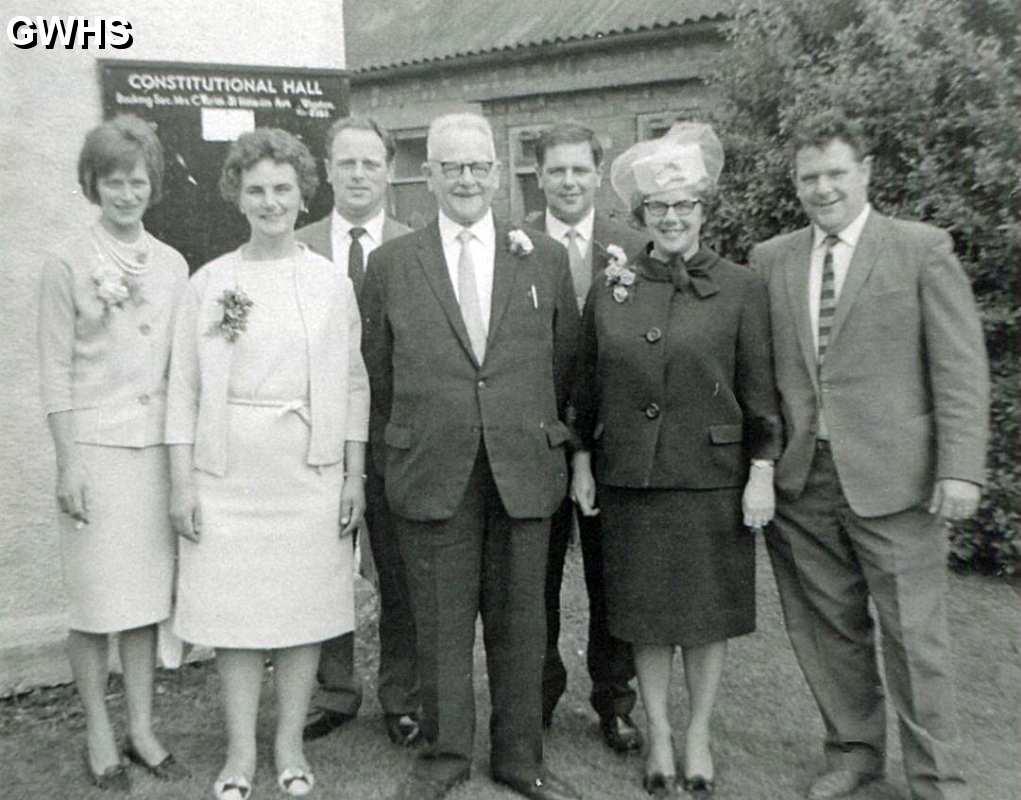 34-391 Mason family taken outside the Constitutional Hall in Cross Street Wigston Magna