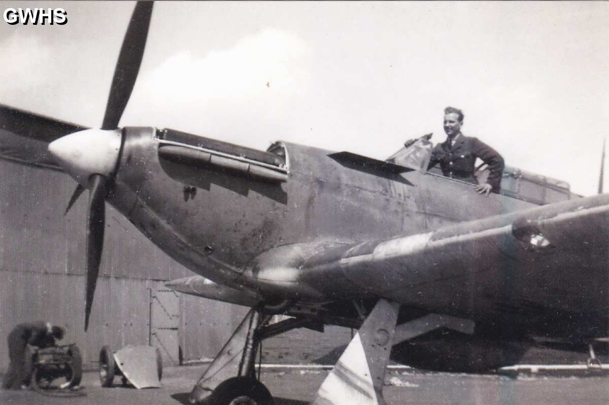 34-433 Max Daetwyler in Hurrican after engine run at RAF Valley 1941