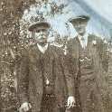 33-201 Left Mr T Knight  Of Central Ave with George Russell of Cedar Ave taken The Lanes Wigston around 1918-1920