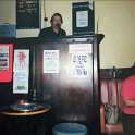 34-150 Les Hubble in the chairman’s box at the Great Wigston W M C - I was known as Les the Prez