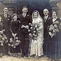 34-477 Wedding of Olive Wheelhouse and Fred Thorpe Christmas Eve 1930 All Saints Church Wigston Magna