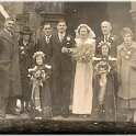 34-519 Harry Marbrook married Joyce Kathleen Mawby at All Saints Church Dec 1938 group photo