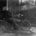 22-326a Percy George Forryan and his motorcycle & sidecar taxi in Wigston Magna 