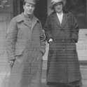 22-385 Sergeant W E Boulter VC and Miss F Lusher circa 1918 South Wigston