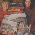 22-537 Sandra Salmon & Jeanette Robertson delivering jigsaws in Wigston 1991