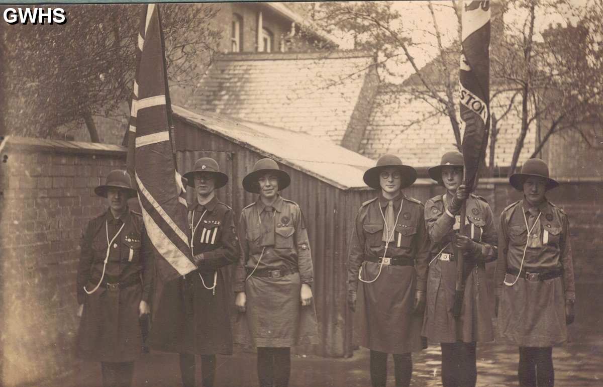 25-062 Colour Party at Long Street National School Wigston Magna 1930's