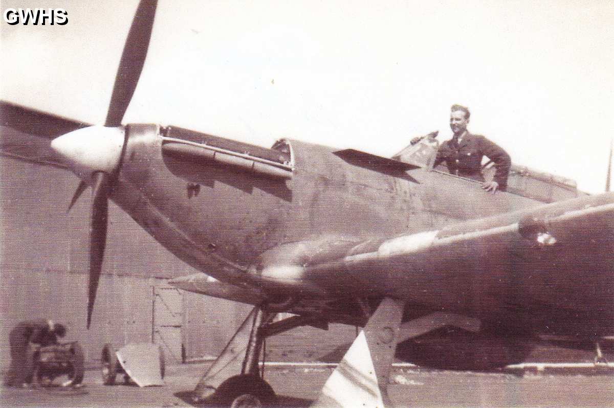 29-168 Max Daetwyler in a Hurricane at RAF Valley in 1940