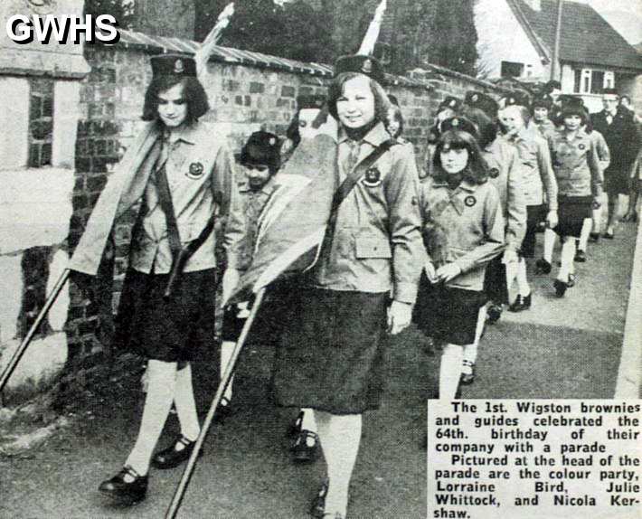 32-539 Guides marching in Church Nook April 21st 1978