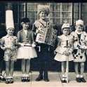 32-130 Fancy Dress at Wigston Fields circa 1946 with children and adults competing #1