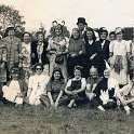 32-131 Fancy Dress at Wigston Fields circa 1946 with children and adults competing