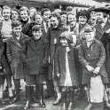 34-672 London evacuees on their arrival at Wigston in October 1940.