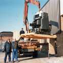 34-690 Printing machine being delivered to Chartwell Press on Chartwell Drive 1986