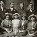 34-744 Double Wedding of George Russell & Annie Bolton + Ernest Bolton & Maud Allen at Wigston Magna 1916
