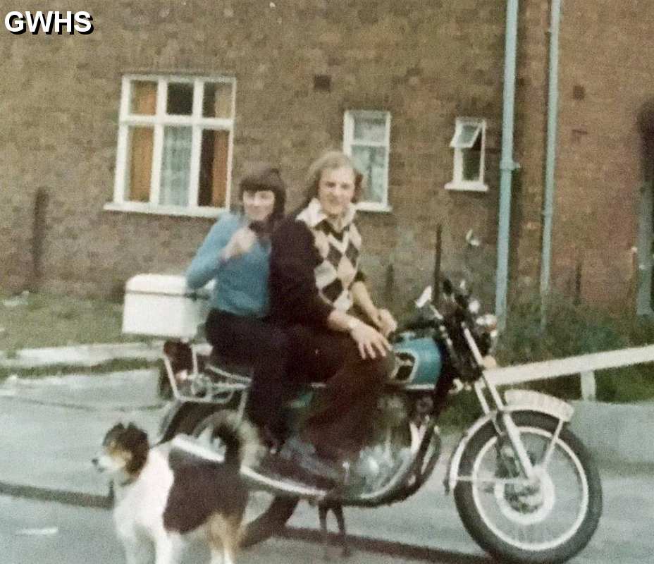 35-637 Peter Foster and my now brother in law Neil Hall with Tip outside 63 Manor Street mid 1970s